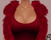A| Fur Vest Red
