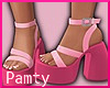 Pink High Heels Sandals