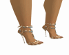 Gold blue heels