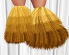 Fluffy Furry Gold Boots