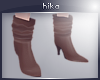 >3* Ankle heels; brown