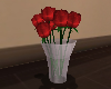 sweetheart roses  w/ vas