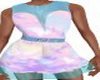 peach dot dress