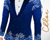 Elegant Blue Wave Suit