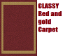 Classice red & gold rug