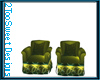 Sweet Green puffy Chairs