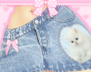 ! kitten on my skirt♡