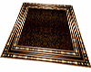 Dark Brown and Gold Rug