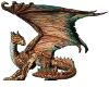 Bronze dragon sticker