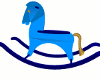 BLUE BOY ROCKING HORSE