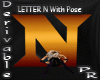 Letter N with Pose