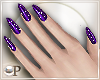 Purple Glitz Nails