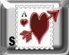 Large Stamp Ace Hearts