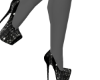 *Black Glitter  Heels