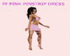 pf pink pinstripe dress