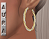 A~GOLD&SILVER HOOPS/DRV