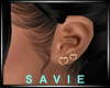 SAV Double Heart Earring