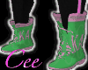 AKA pink n green Boots