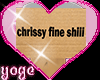 Ỿ | chrissy