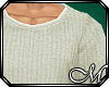 Cream Knit Sweater - M