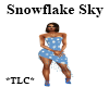 *TLC*Snowflake Sky Dress