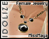 [M] Necklace Black Gold
