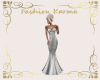 Silver Fishtail Gown