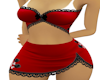 RedDressBlackFlower&Lace