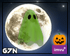 Green Halloween Ghost
