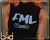 FML Black Crop Tank