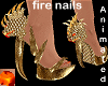 dragon heels - gold - F