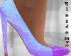 Shimmering purple heels