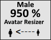 Avatar scaler 950% Male