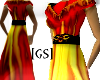 [GS]Red flamed dress