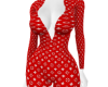 red lv romper