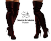 Red Wine Thigh Boots