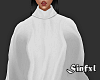 S ! White Poofy Sweater