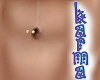 Belly Ring-Plain Gold-L