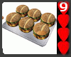 J9~Hamburgers In Tray