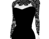 Lace minidress black