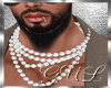 White  bead necklaces