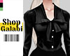 ❡ Satin Blouse - Black