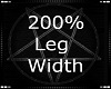 200% Leg Width