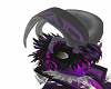 Black and purple horns
