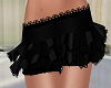 Frill black skirt