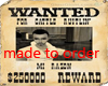 your own wanted poster