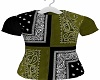 Bandana Shirt GreenBlack