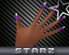 ✮ Purple French Nails