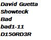 David Guetta Shotek BAD