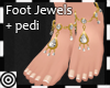 *m Foot Jewelry Gold Dia